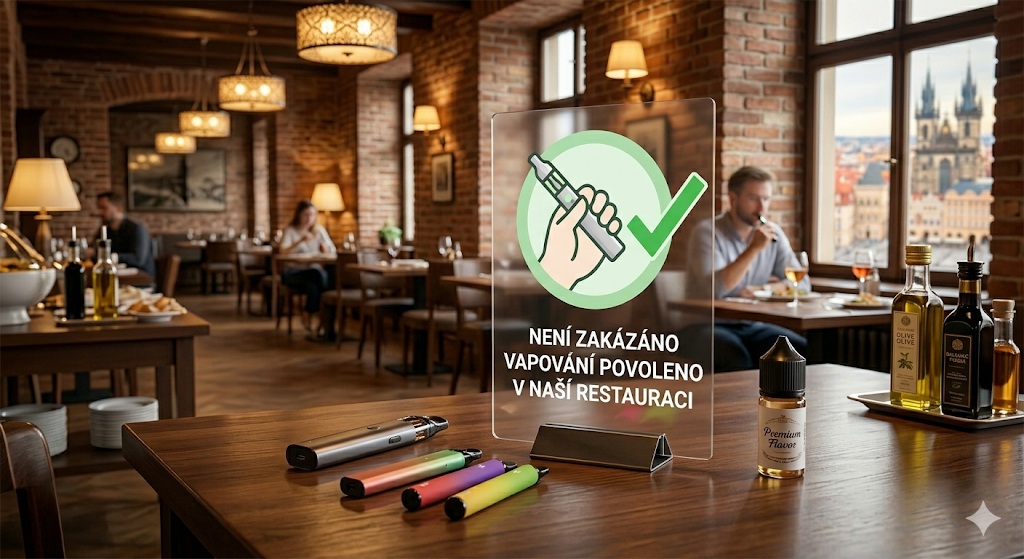 V restauraci vapování povoleno